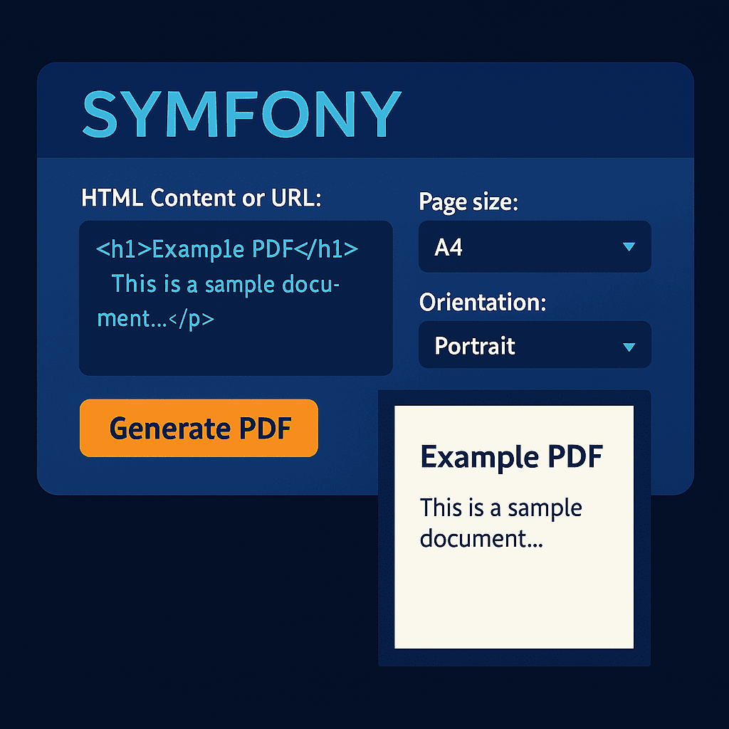 KnpSnappyBundle: Seamless PDF and Image Generation in Symfony via wkhtmltopdf